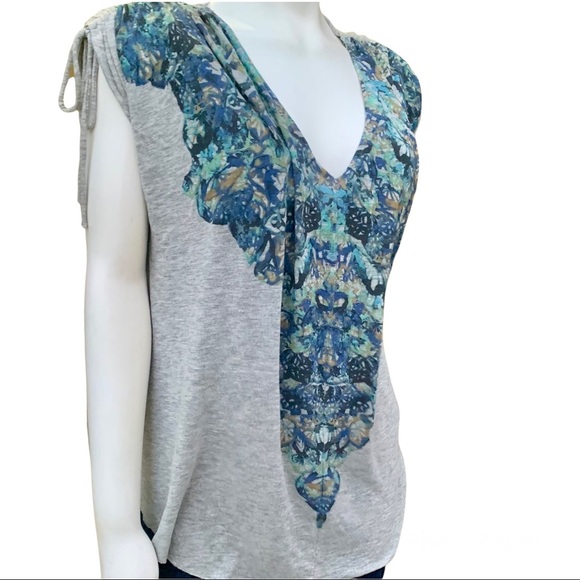 FREE PEOPLE BOHO ABSTRACT SHIRT - Picture 3 of 12